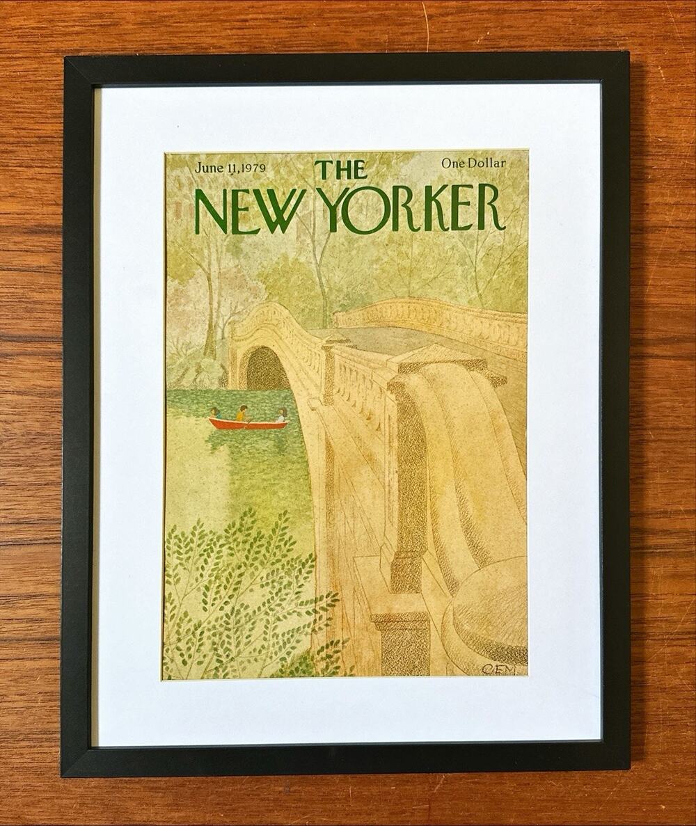 Framed 1979 The New Yorker Magazine Cover June 11 Martin